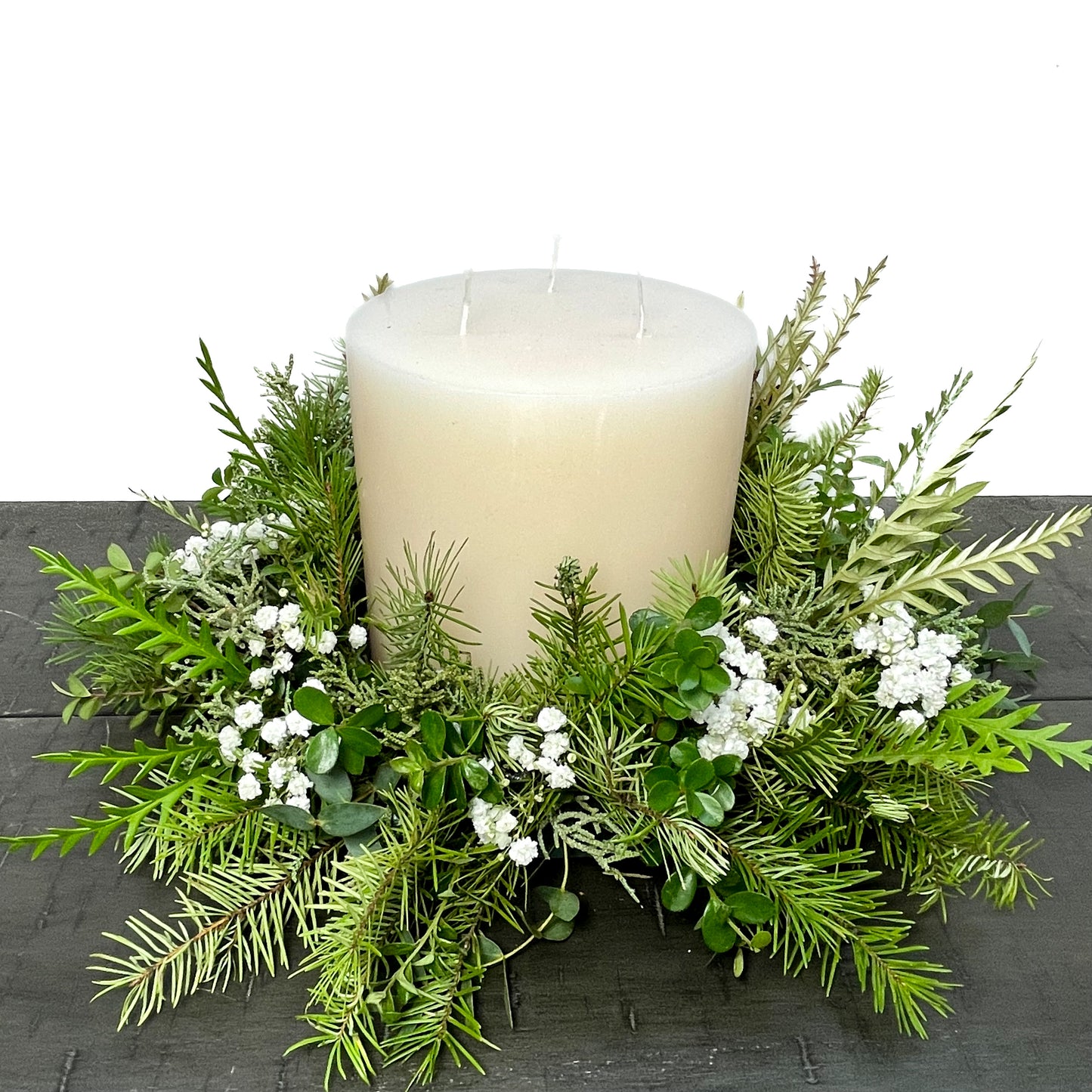 Winter Candle Centerpiece