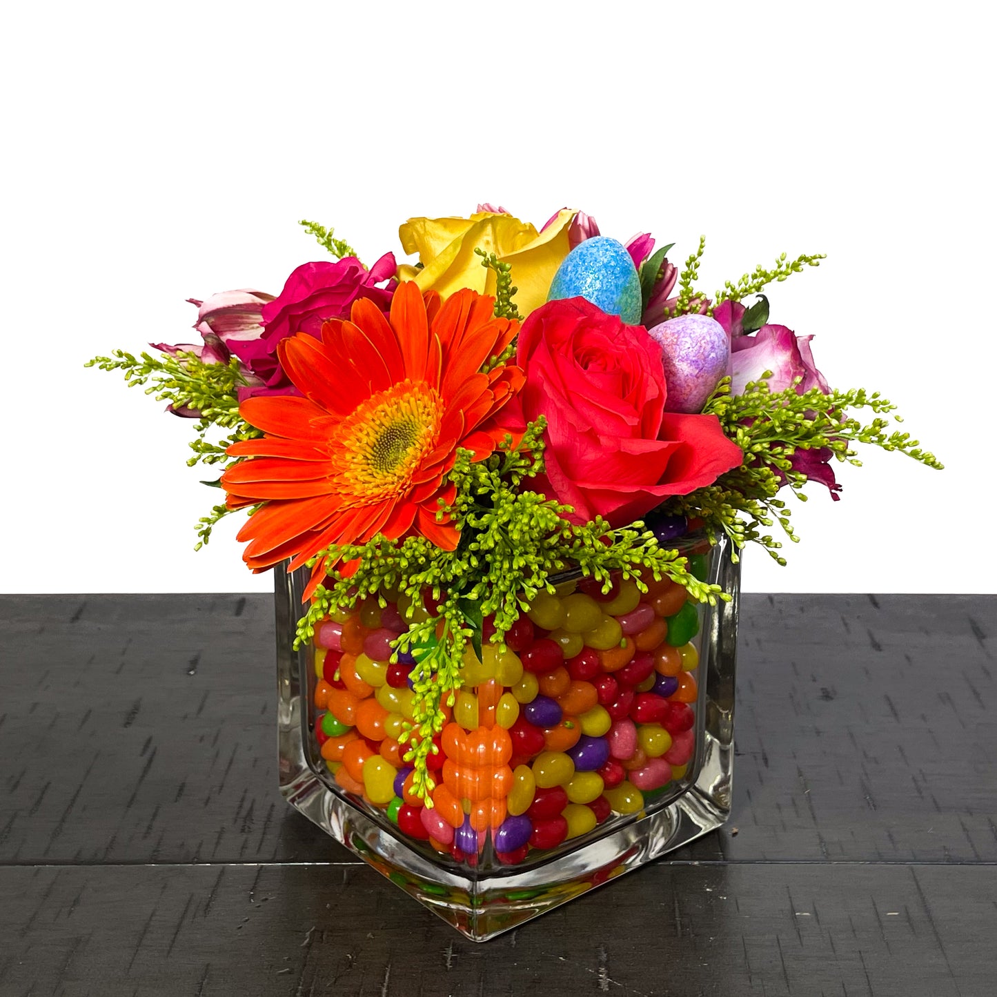 Jelly Bean Flower Cube