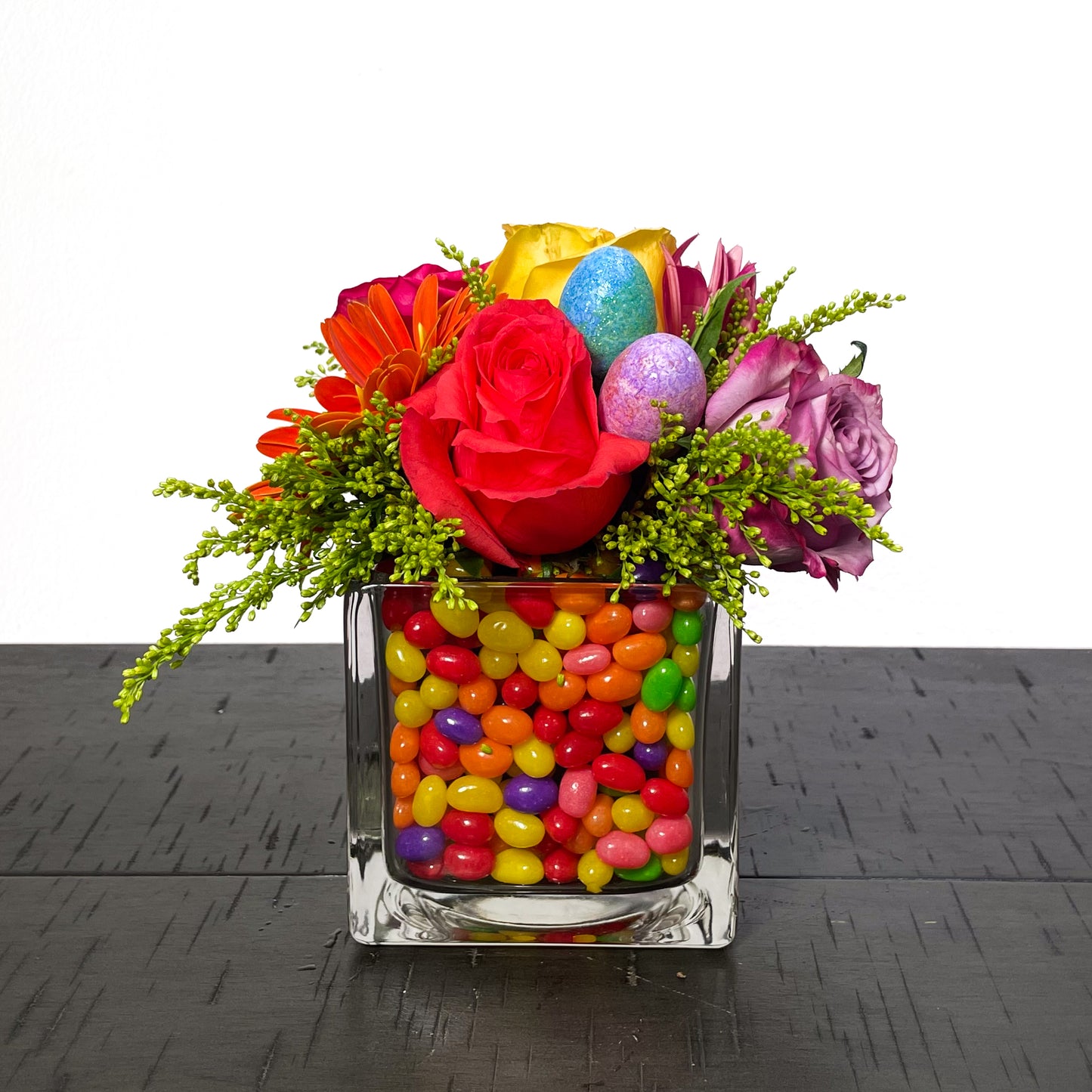 Jelly Bean Flower Cube