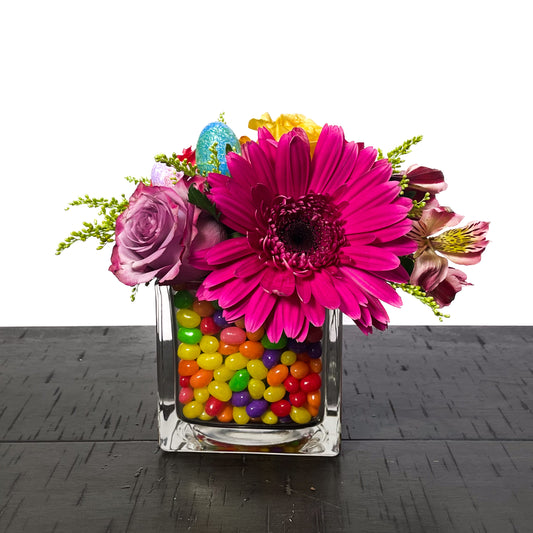 Jelly Bean Flower Cube