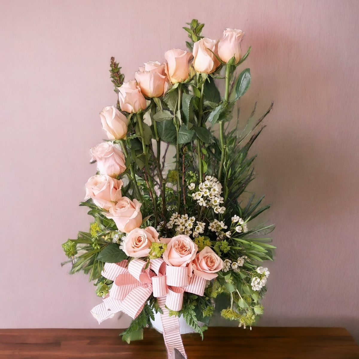 Pink Roses Bab Works Pink Passion – Flower Works LLC